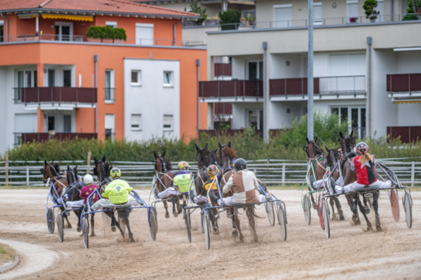 Das letzte Quartal des Jubiläumsjahres „125 Jahre Trabrennbahn Straubing“ startet am Donnerstag mit einem PMU-Mittagsrenntag in Straubing. Volle Felder und 15.000 Euro Poolgarantien lohnen den Blick auf die Gäubodenbahn. (Foto: Armin Weigel)